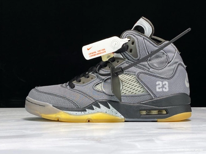Black CT8480-001 x Off-White 5 Jordan Air 0813